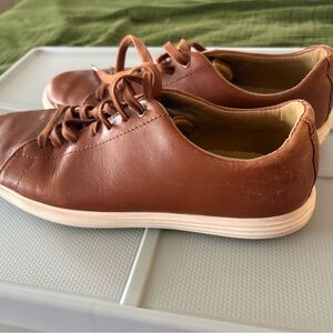 Cole Haan Grand.ØS Men's Casual Brown Leather Lace-Up Sneakers